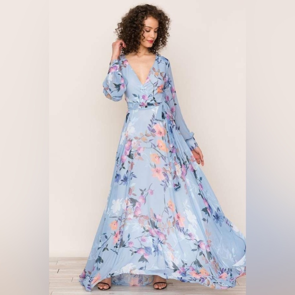 Yumi Kim Blue Floral Maxi Dress